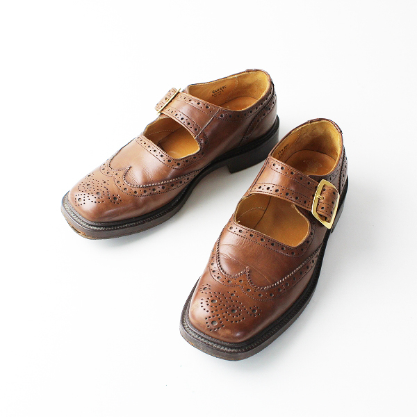 Tricker's TRICKER'S トリッカーズ L6222 BUCKLE BROGUES SHOES ウイングチップバックルブローグシューズ