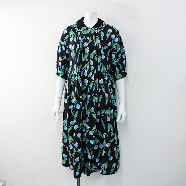 2019SS Jane Marple ジェーンマープル Tulip garden embroidery collar dress 刺繍 襟 シャツドレス