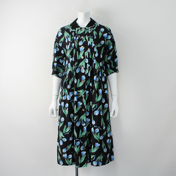2020SS Jane Marple ジェーンマープル Tulip garden embroidery collar dress