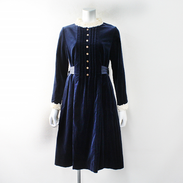 Jane Marple ジェーンマープル コットンベルベットコレットドレス